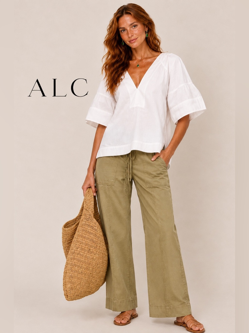 A.L.C. Hillary Top White NEW $ 295 size 6